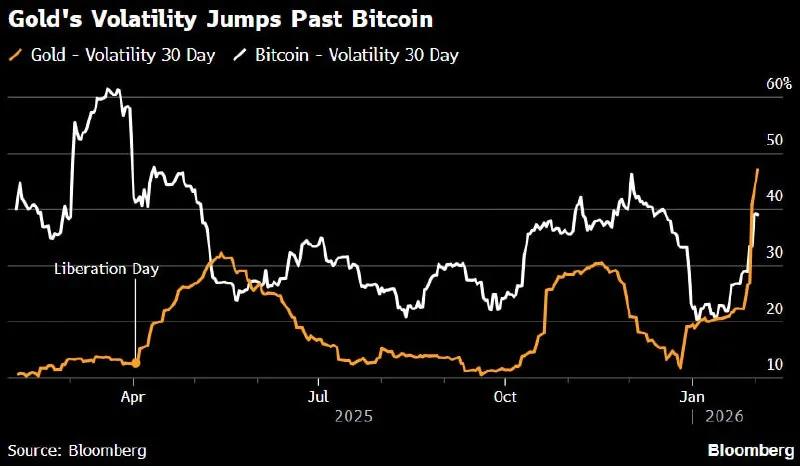 💥 Oro più volatile del Bitcoin: scosse da crisi 2008 📉