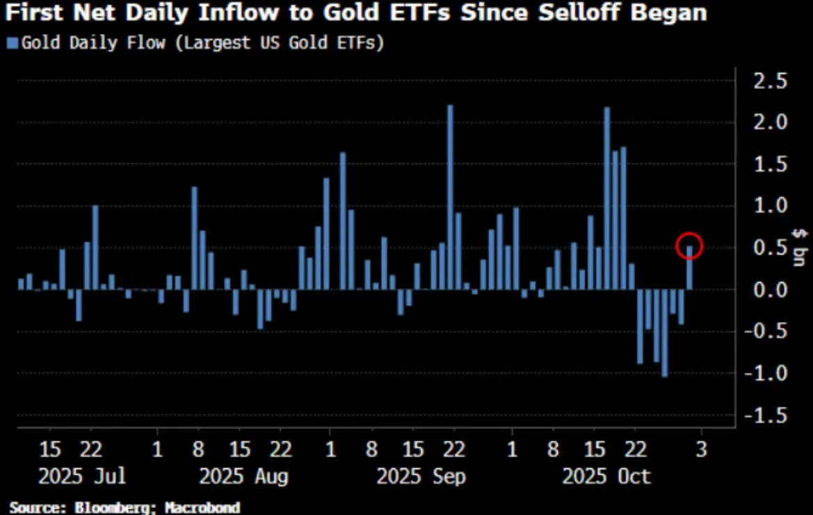 🏆 Oro, tornano gli acquisti: primi afflussi netti negli ETF dal crollo di ottobre