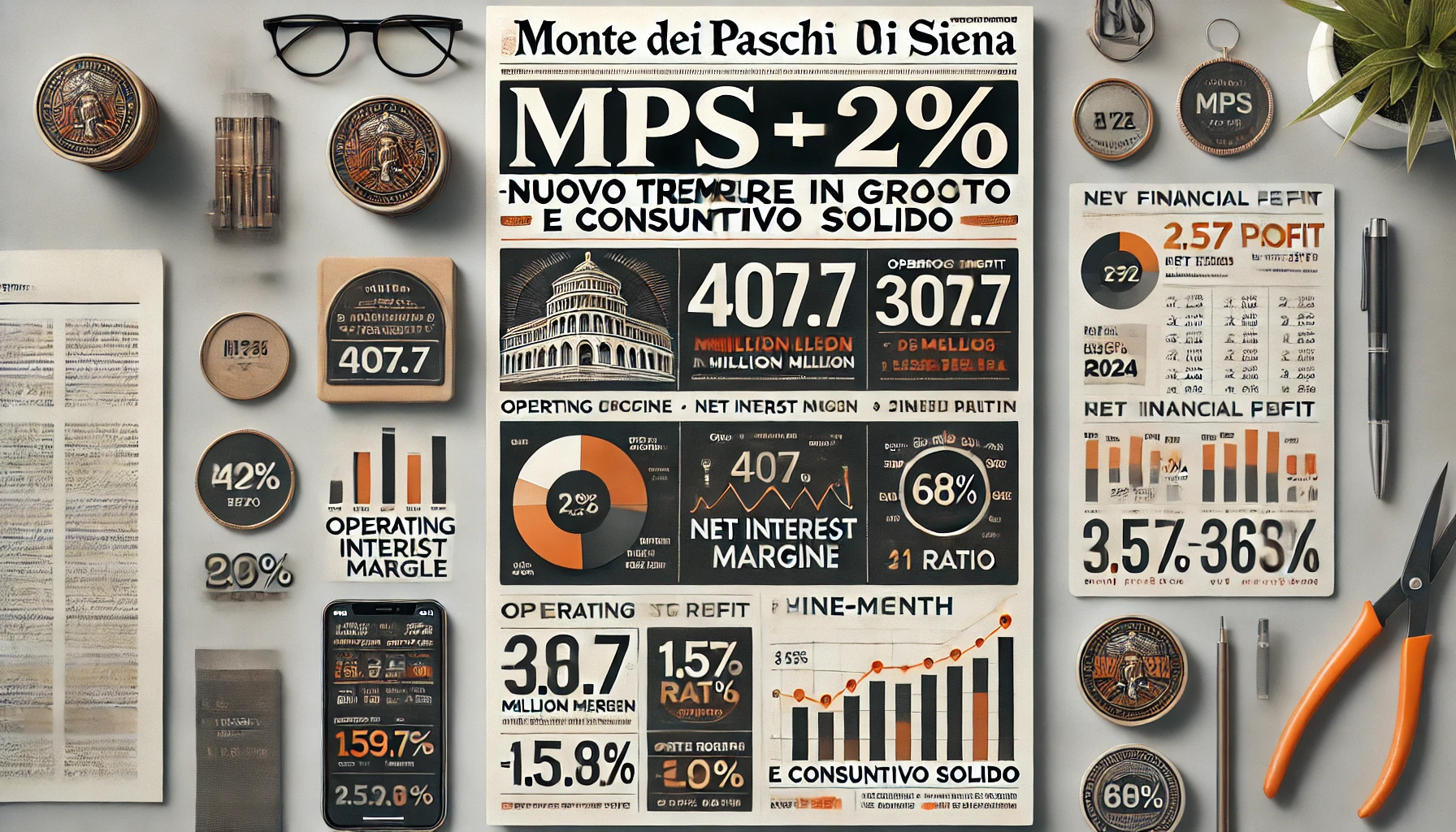 Mps +2% dopo un altro trimestre in crescita