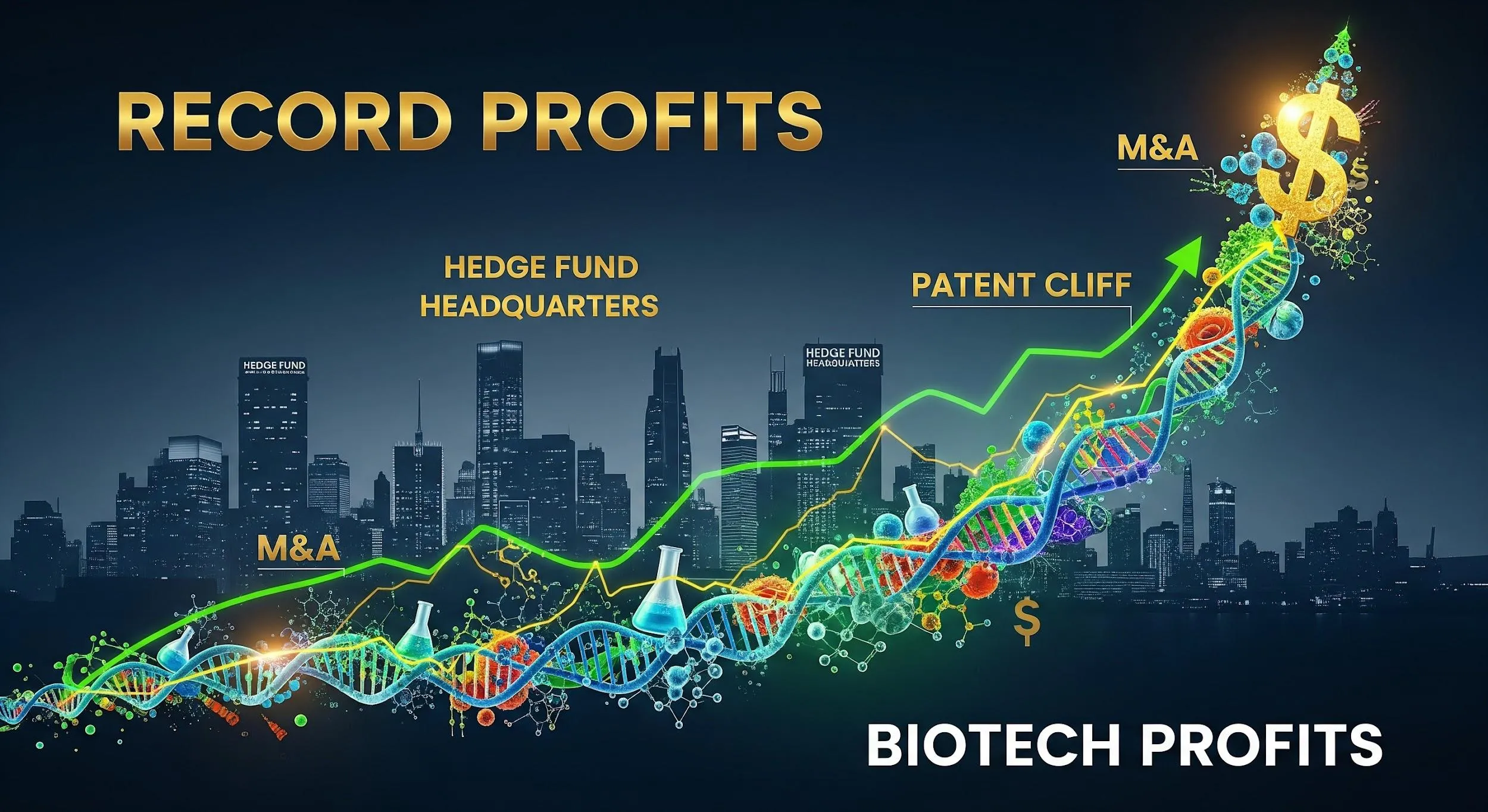 La corsa del biotech regala profitti record agli hedge fund: M&A e patent cliff spingono il settore