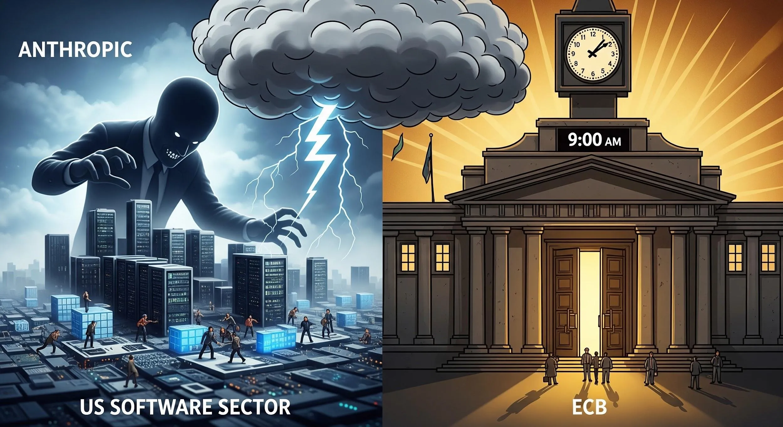 Start&Stock: Anthropic spaventa il settore dei software Usa, oggi inizia il meeting Bce