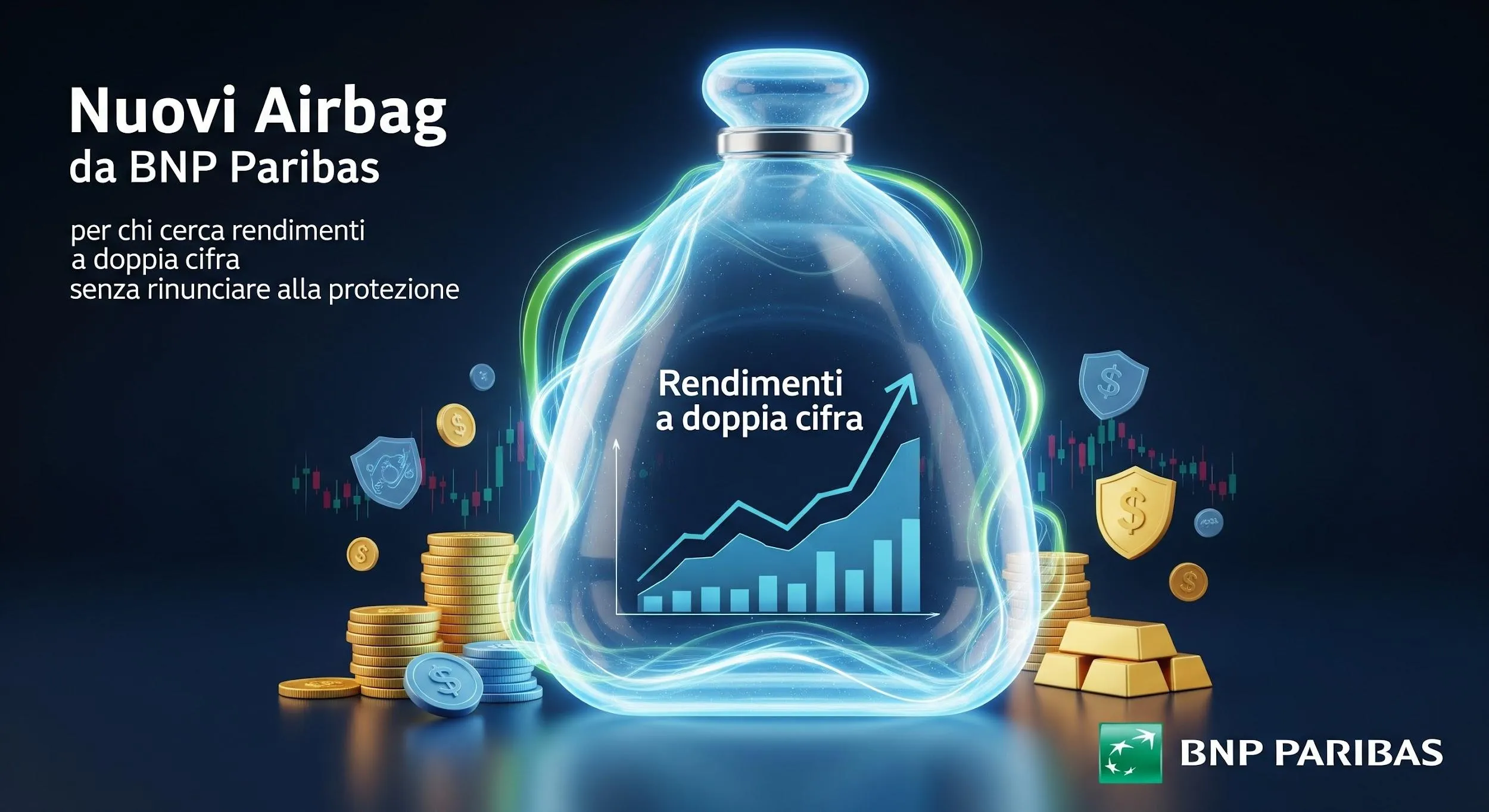 Nuovi Airbag da BNP Paribas per chi cerca rendimenti a doppia cifra senza rinunciare alla protezione