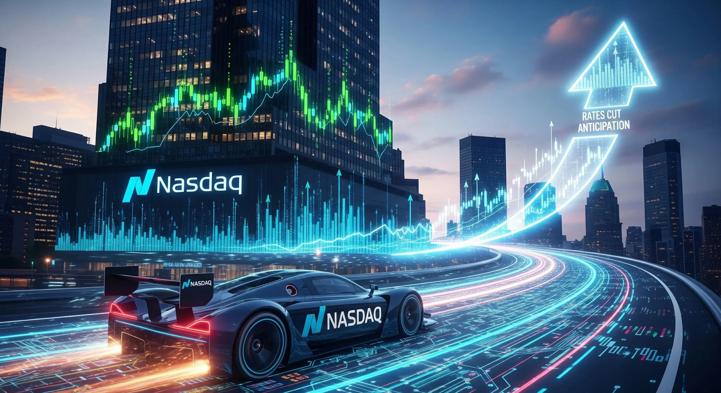 Rally dei titoli tech Usa: l’attesa di un taglio dei tassi spinge il Nasdaq ai massimi da sei mesi