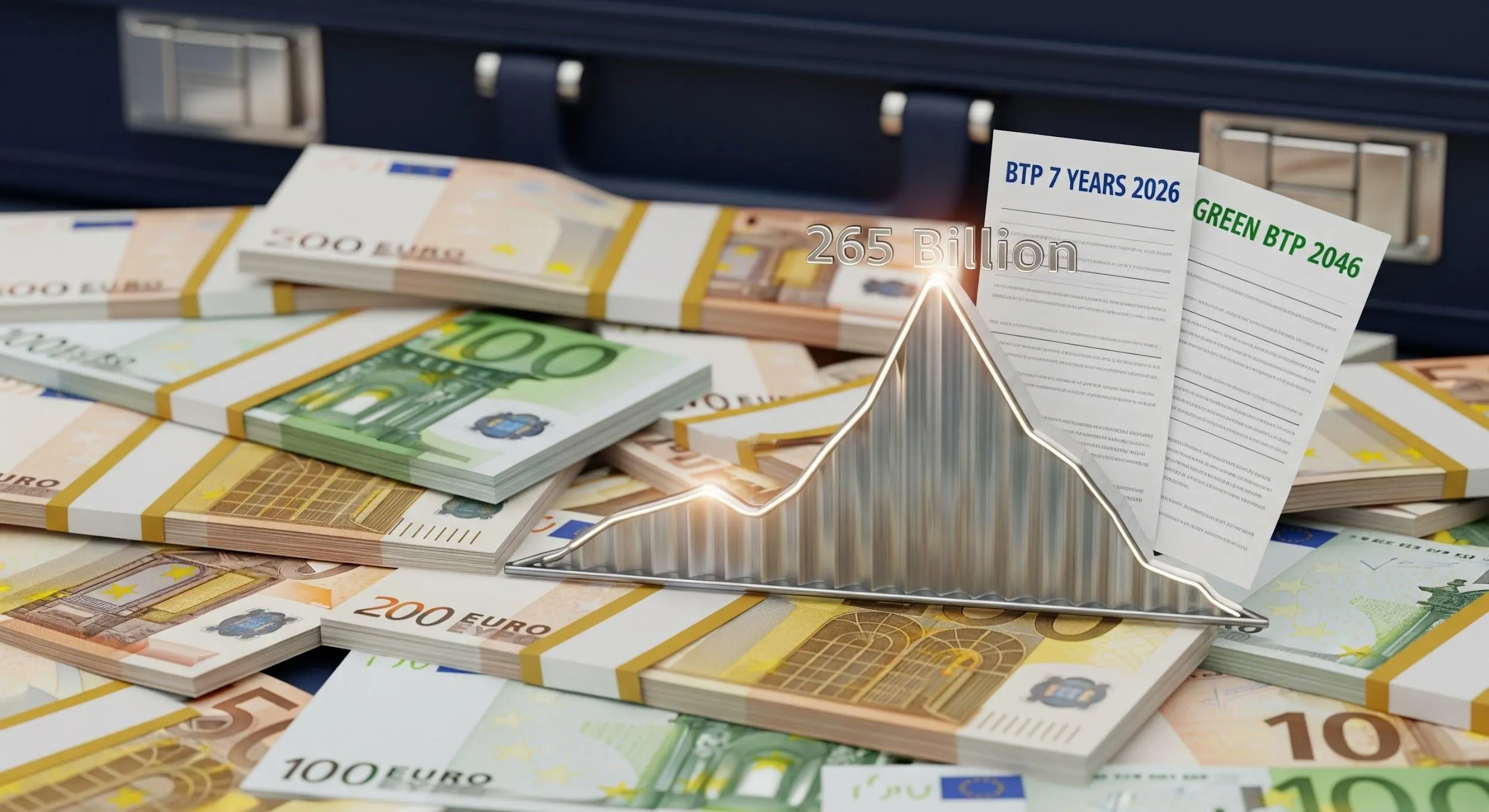 BTP da record in avvio 2026, domanda oltre 265 miliardi sul nuovo 7 anni e sul Green 2046