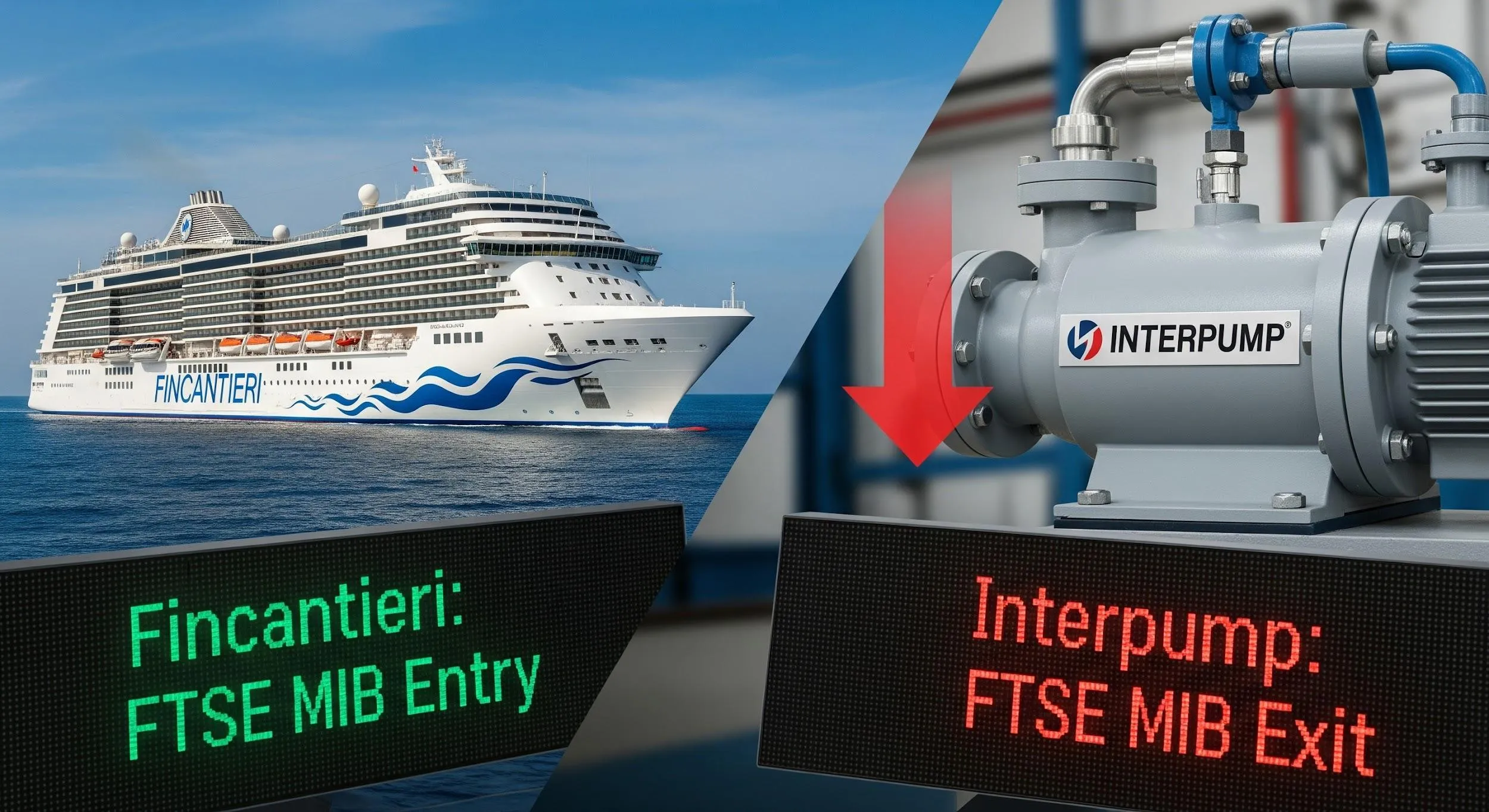 Fincantieri entra nel FTSE Mib al posto di Interpump