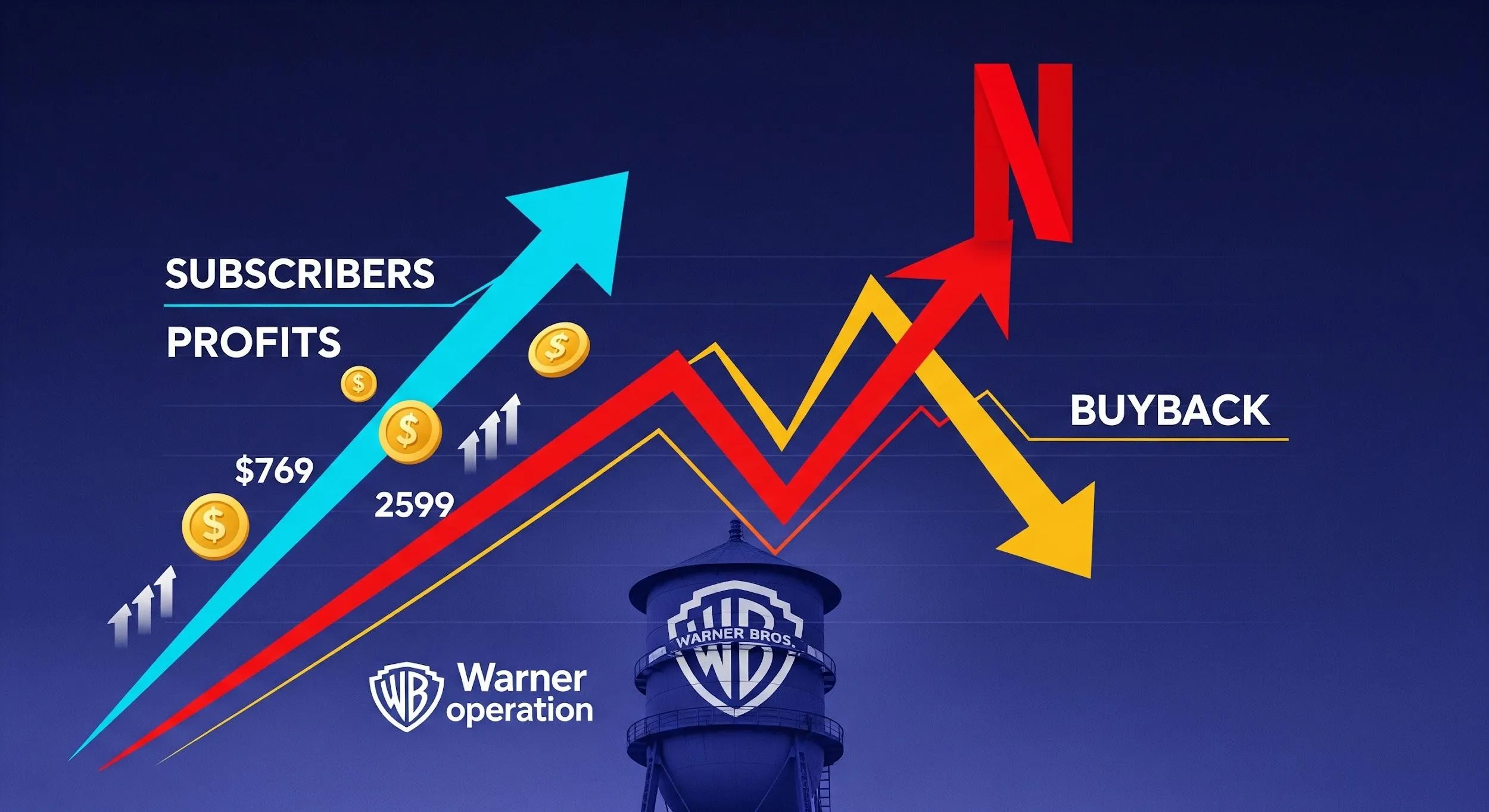 Netflix accelera su abbonati e utili, ma frena sul buyback per chiudere l’operazione Warner