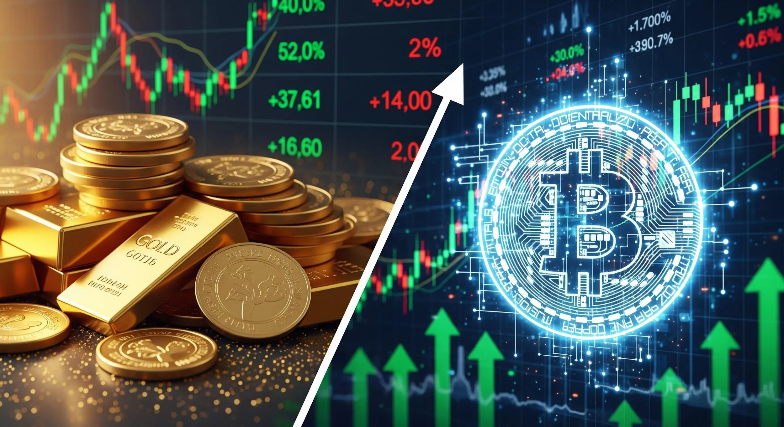 Rally di coppia per Oro e Bitcoin, attese e aspettative di fine anno