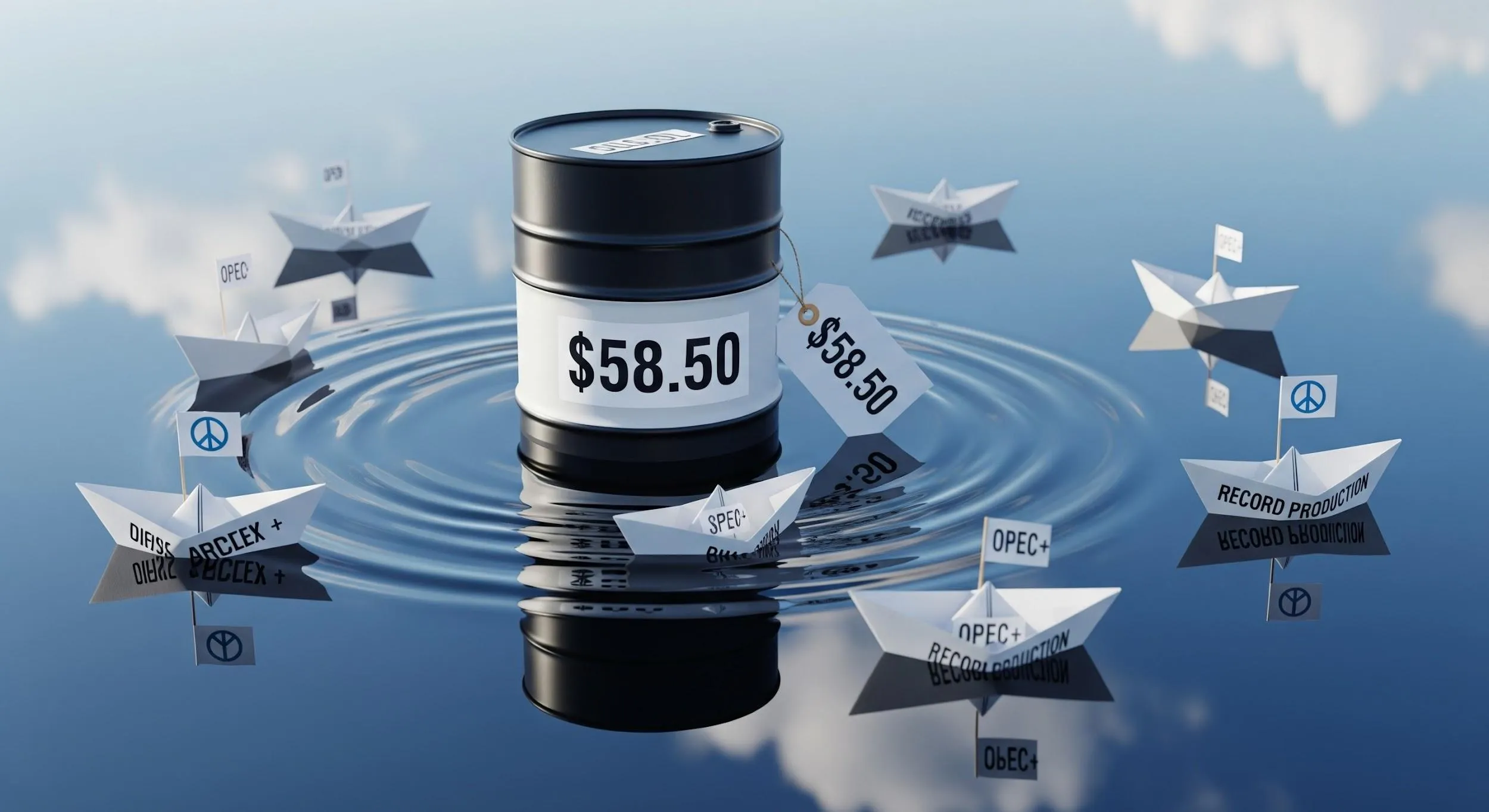 Petrolio sotto i 60 dollari: i mercati scommettono sulla pace e temono l’eccesso di offerta
