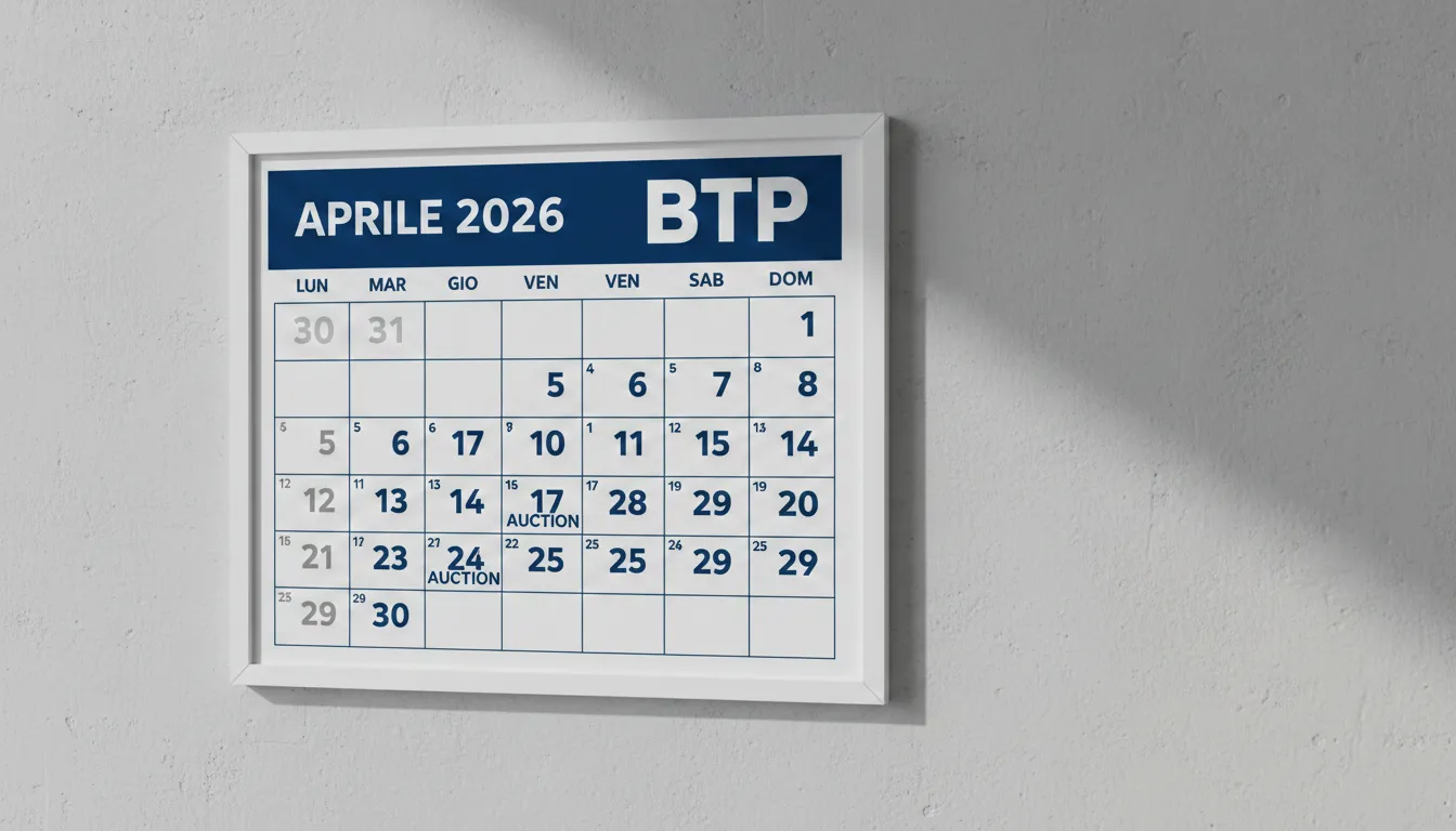 Aste titoli di stato aprile 2026, il calendario ufficiale del Tesoro