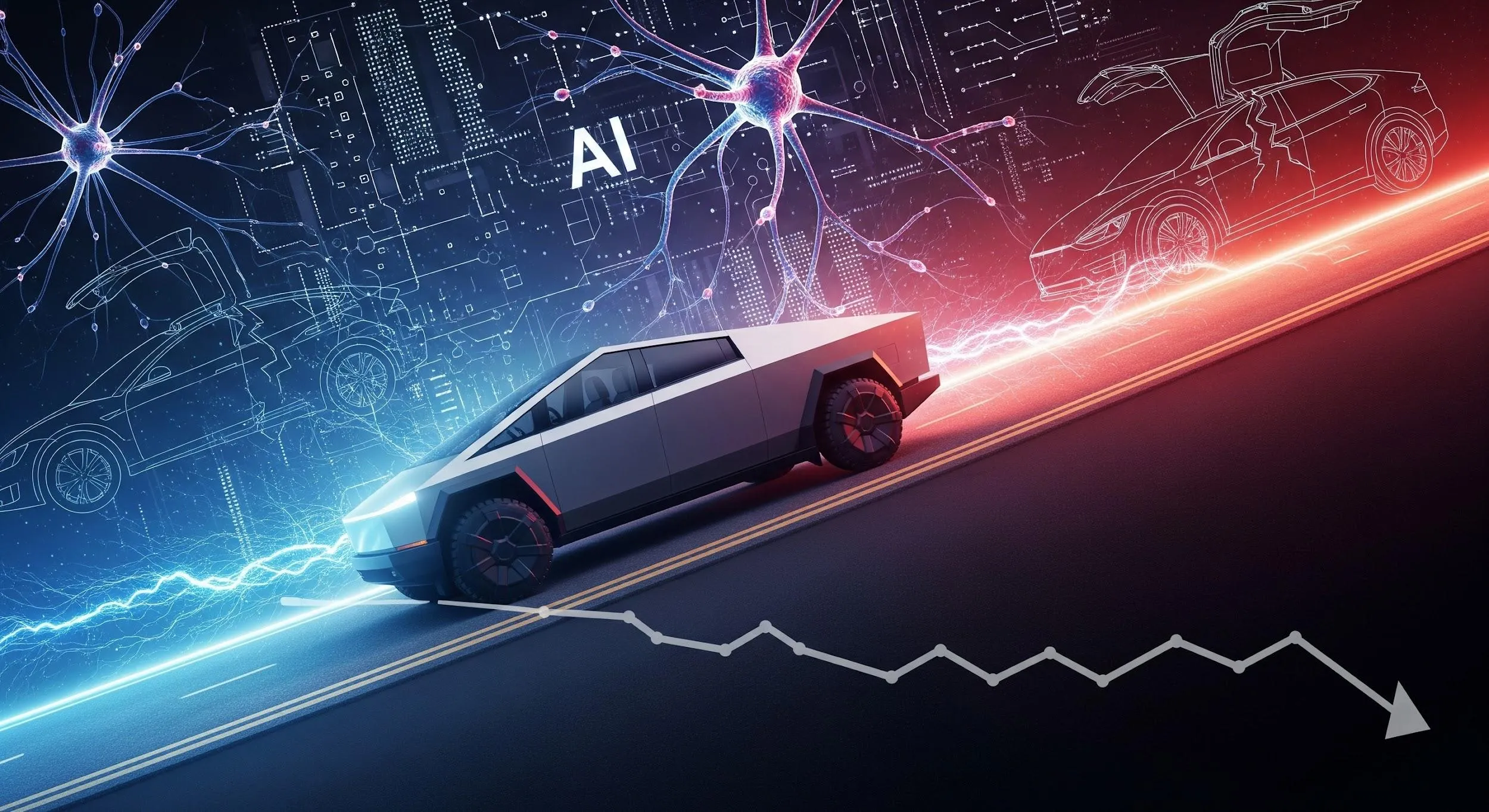 Tesla accelera sull’IA, taglia i modelli storici e vede i ricavi scendere per la prima volta